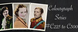  Picturegoer COLOURGRAPH 1930s Colour ☆ FILM STAR ☆ Postcards #C226 to C300
