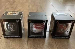 AIR JORDAN FLIGHT ORNAMENT CREW SOCKS ONE PAIR BOYS SIZE MED 9-11 / SHOE SZ 5-7Y - Picture 1 of 21