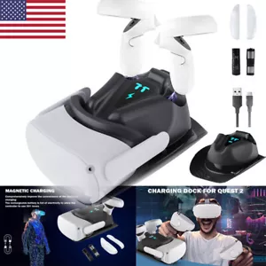 VR Charging Dock Station Magnetic Charging Dock Station Accessories for Quest 2 - Picture 1 of 60