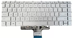 HP PAVILION X360 14M-DW0013DX 14M-DW1023dx 14m-DW0023dx Backlit Silver Keyboard - Picture 1 of 2