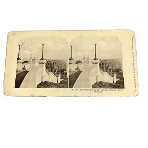 Stereoview Riverside Drive Approaching High Viaduct - Picture 1 of 2