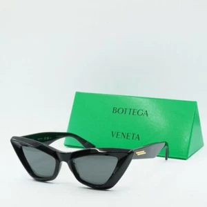 Occhiali da sole BOTTEGA VENETA BV1101S 001 nero/grigio 53-17-140 nuovi autentici - Foto 1 di 7