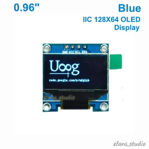 Módulo de pantalla LED LCD azul 0,96"" I2C IIC 128X64 OLED SSD1306" para Arduino - Imagen 1 de 5
