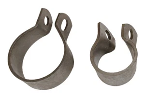 FRONT EXHAUST PIPE CLAMP SET for Harley 1937 - 1946 Knucklehead 1062-36 1062-36A - Picture 1 of 4