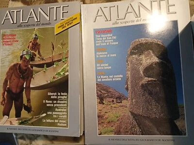 Rivista ATLANTE singoli Numeri a Scelta Da 1982 a 1990 De Agostini Entra Elenco  - Immagine 1 di 4