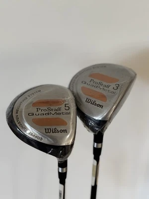Wilson ProStaff diestro cobre tungsteno ponderado 3 y 5 madera cuádruple metal grafito eje Foto 1 de 4