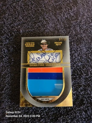 2013 Press Pass Signings Race Used Richard Petty Autographed Signed Card (7/10)  - Image 1 of 4