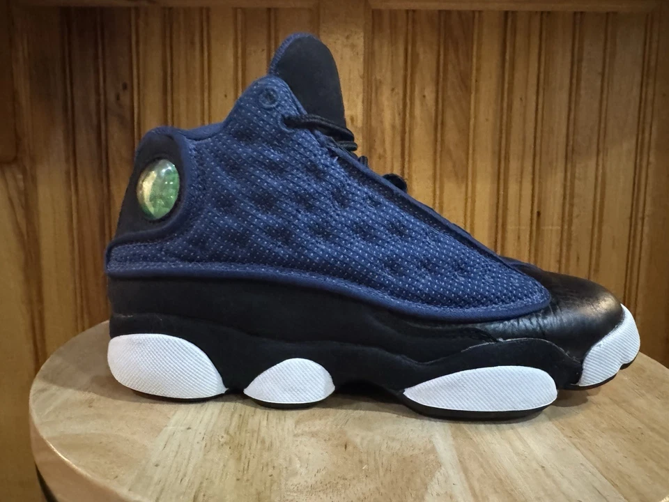 Кроссовки баскетбольные Nike для мальчиков Air Jordan 13 884129-400 синие размер 3,5 года - Изображение 1 из 4