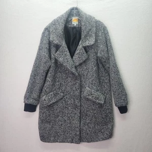 C&C California Coat Womens Large Gray Marled Knit Sweater Cozy Casual Loungewear - Picture 1 of 8