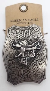 American Eagle Outfitters Western cintura fibbia sella cavallo nuova - Foto 1 di 8