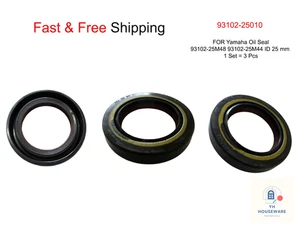93102-25010 FOR Yamaha Oil Seal 93102-25M48 93102-25M44 ID 25 mm 1 Set = 3 Pcs - Bild 1 von 13