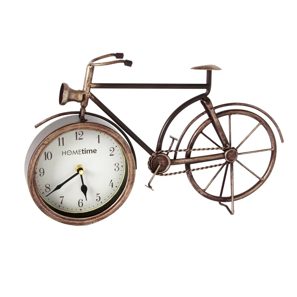 Hometime Metal Mantel Clock - Bicycle - Image 1 of 1