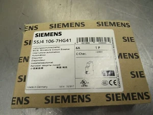 Siemens 5SJ4-106-7HG41 Circuit Breaker 6A - Picture 1 of 1