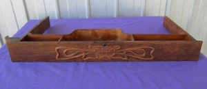 Singer Slide out Caddy Drawer Treadle Sewing Cabinet 1915 Tiger Oak Antique - Picture 1 of 5