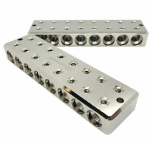 Pair ILL Customz 8 IN 8 OUT 1/0 AWG 0 Gauge Power and Ground Distribution Blocks - Picture 1 of 1