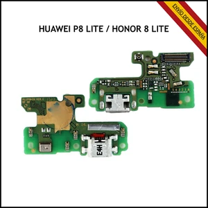 PLACA DE CARGA PARA HUAWEI P8 LITE 2017 HONOR 8 LITE CONECTOR USB MICROFONO - Imagen 1 de 2