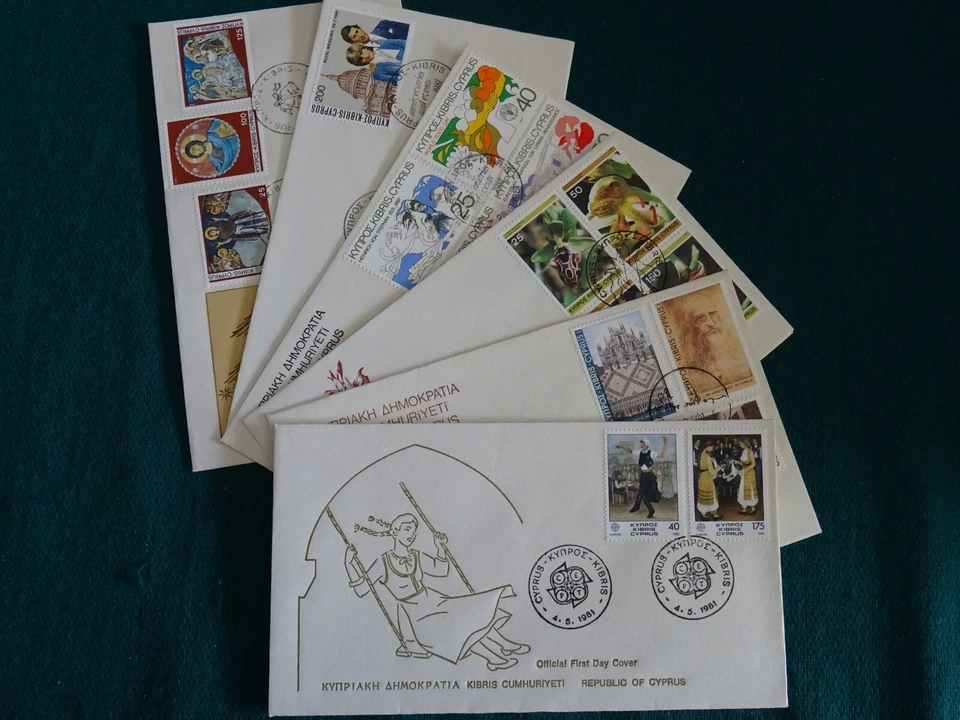 Cyprus 1981 Full Year Set FDC VF - Image 1 of 1