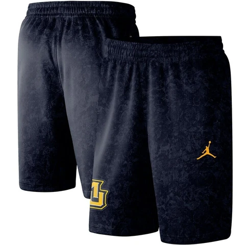 Mens Air Jordan Athletic Basketball Shorts Blue Sz XL NCAA Marquette University Cover