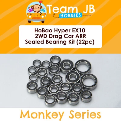 HoBao Hyper EX10 2WD Drag Car ARR - 22 Pcs Rubber Sealed Bearings Kit - Image 1 of 2