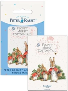 Flopsy Mopsy Cotton-Tail by Beatrix Potter licensed fridge magnet 6282 - Picture 1 of 1