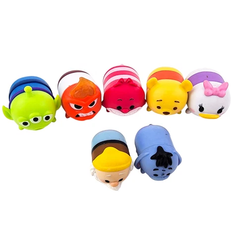 Disney Tsum Tsum Vinyl Mini Figures Lot of 7 Various Sizes Jakks Collectible Cover