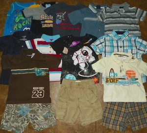 14Pc Boys Lot SHORTS Polo SHIRTS 2T KID ZONE Little Rebels ENYCE Hawaii OLD NAVY - Picture 1 of 13