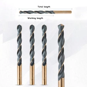 5% Cobalt HSS Twist Drill Bit Hardened Metal Iron Stainless Steel Bits 0.5-14mm - Picture 1 of 73
