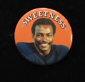 Vintage Chicago Bears Button 2 1/4" SWEETNESS Walter Payton - Picture 1 of 2