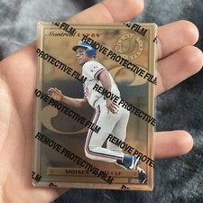 1996 Donruss Leaf Steel Stats MLB Card 74/77 Moises Alou