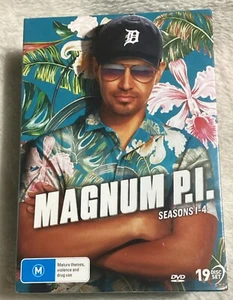 MAGNUM P.I. SEASONS 1-4 - Region 4 DVD SEALED UK Region 2 Compatible - Imagen 1 de 3