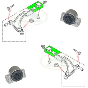 LAND ROVER FRONT SUSPENSION LOWER ARM HOUSING & BUSH SET RBX101810 RBX101800 AM - Bild 1 von 1