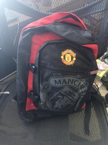 new backpack mancester united UK black red Cover