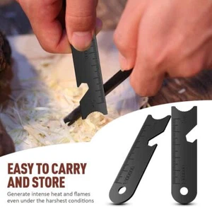 10Pc Outdoor Flint Scraper Striker Flint Fire Starter for Outdoor Camping Hiking - Picture 1 of 8