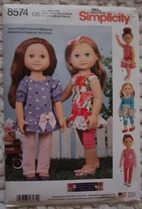 SIMPLICITY SEWING PATTERN - DOLLS CLOTHES 14" (35.5cm) - LOOK! - Picture 1 of 1