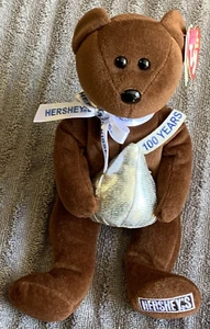 Beanie Babies: ""Grano de cacao"" el oso Hershey's Kiss 2006 felpa - Imagen 1 de 9