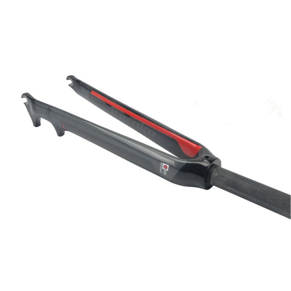 Full Carbon Forks Disc Brake Fork Road Bike Rigid Fork 700C With Spacer Stem Cap - Image 1 of 4