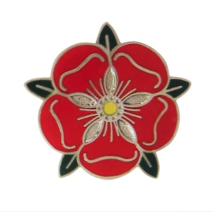 Lancashire Red Rose Pin Badge  - Picture 1 of 3
