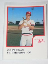 1986 PROCARDS ST. PETERSBURG CARDINALS JOHN RIGOS CARD