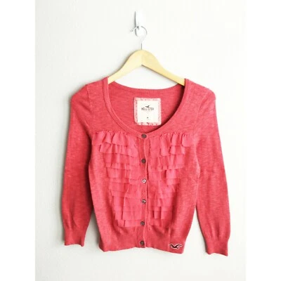 Cárdigan Hollister Coral Talla M Foto 1 de 2