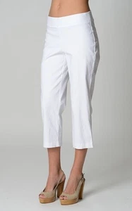 Suzanne Grae Ladies Fashion 3/4 Capri Pants size Small Medium Large Colour White - Picture 1 of 4