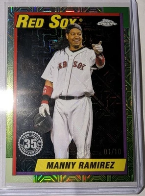 Atualização Topps 2025 Manny Ramirez U90C-38 35º Aniversário BLACK MOJO / (01/10) - Imagem 1 de 4