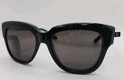 全新 Balenciaga BB0160S 001 太阳镜 女式 黑色/灰色镜片 方形  — 第 1/4 张图片