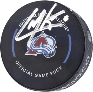 Cale Makar Colorado Avalanche Signed Inglasco 2022-23 Official Game Model Puck - Picture 1 of 3