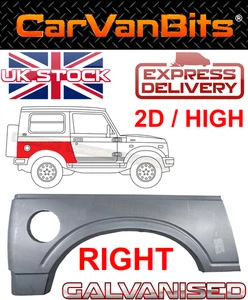 FOR SUZUKI SAMURAI / SANTANA SJ 81-98 REAR WHEEL ARCH FENDER WING REPAIR PANEL R - Picture 1 of 7