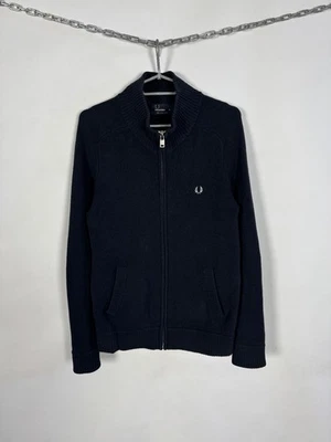 Men’s Fred Perry Lambs Wool Full Zip Sweater Pullover Vintage Size M - Image 1 of 4