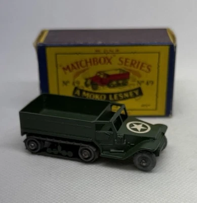 Portapersonal Matchbox/Lesney #49A M3 con caja tipo B, ¡en excelente estado! Foto 1 de 4