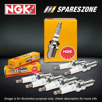 6 x NGK Standard Spark Plugs for Chrysler Sebring JS 2.7L EER V6 MPFI V-DOHC - image 1 of 2
