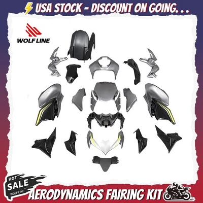 WOLFLINE Fairing Kit Bodywork For Kawasaki Z900 SE 2020-2024 ABS Plastic Silver - Image 1 of 4