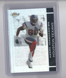 ANDRE JOHNSON 2007 TOPPS FINEST FOOTBALL BLACK REFRACTOR PARALLEL CARD-#/99 - Picture 1 of 24