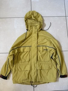 Timberland Weather Gear Jacket Mens XL  yellow  Hooded Full Zip Field Coat - Picture 1 of 6